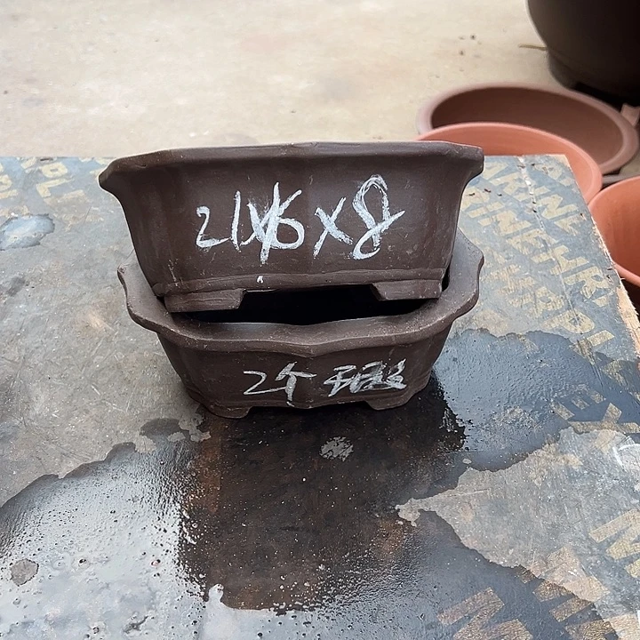 紫泥花盆透气花盆