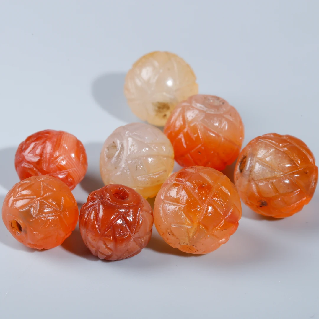 塔克西拉带工红玉髓圆珠