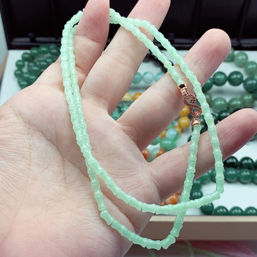 翡翠未镶嵌毛衣链