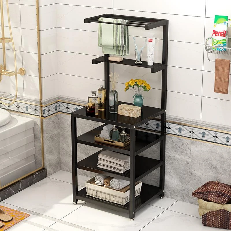 卫生间置物架落地厕所洗手间脸盆架阳台储物架金属多层浴室收纳架