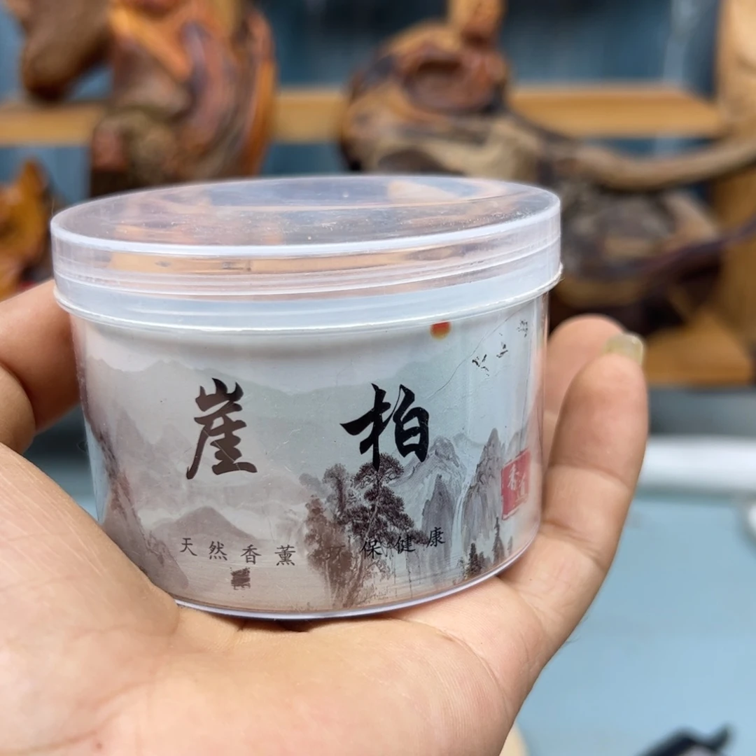 五***6木崖柏5盒倒流香手把件