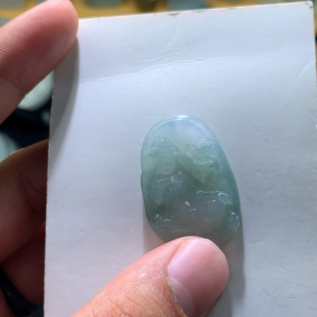 翡翠未镶嵌颈饰000