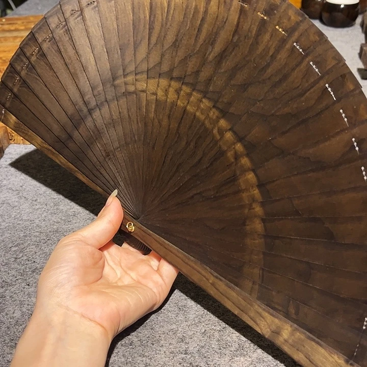 楠木金丝楠乌木扇子21