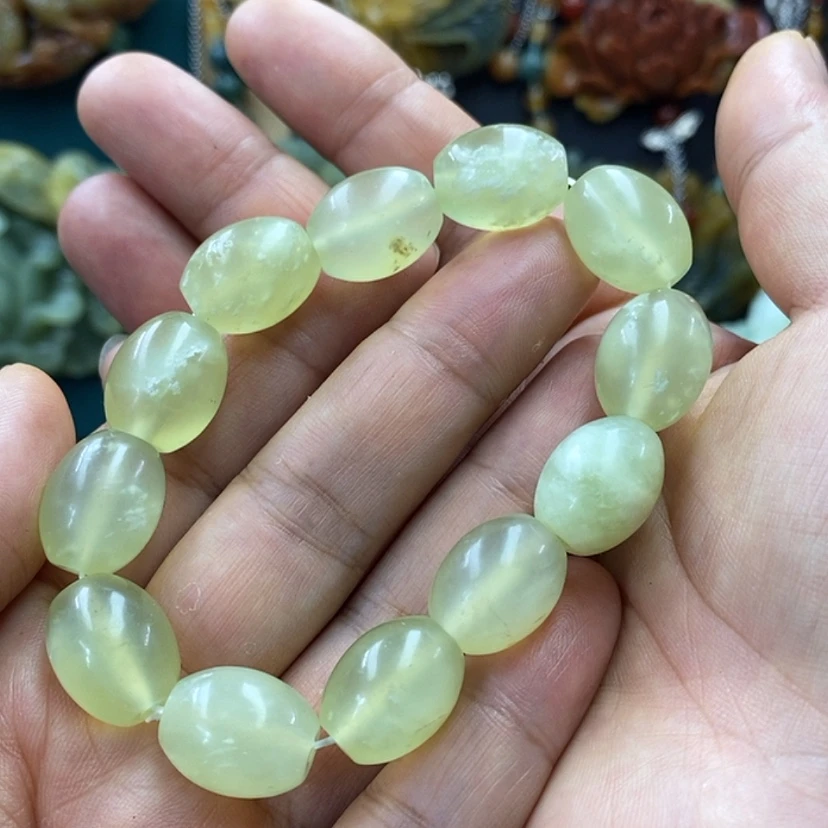 【闪购商品】蛇纹石玉未镶嵌手链