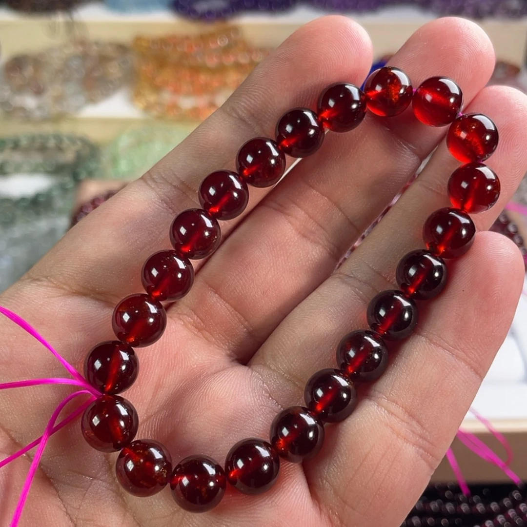 【闪购商品】石榴石手链未镶嵌微***雨