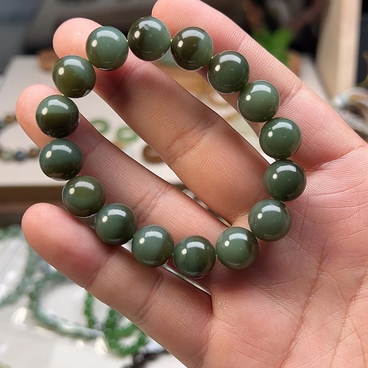 和田玉未镶嵌手链