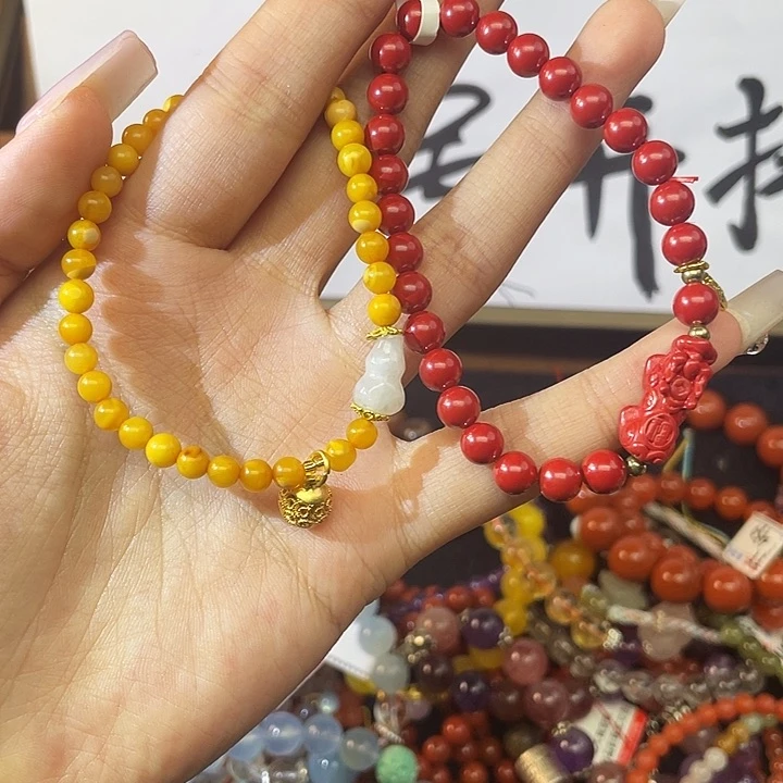 石榴石颈饰银S925镶嵌水*麟