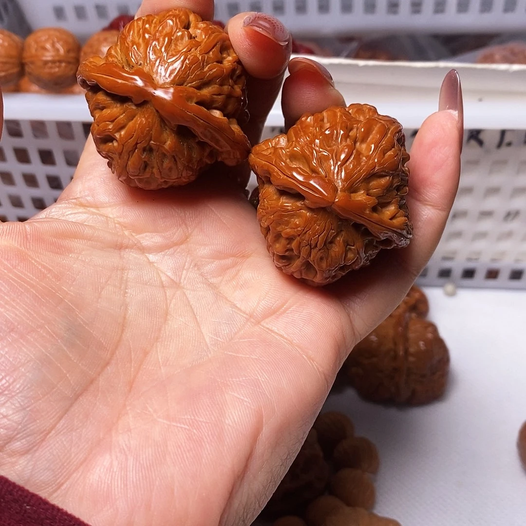 吊坠文玩核桃自**光白狮子