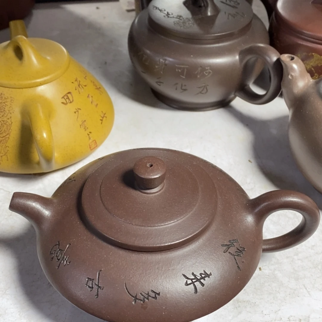 茶壶紫砂白18 漱石