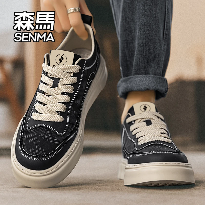 SENMA/森马男鞋冬季新款透气潮流百搭休闲板鞋男士休闲运动低帮鞋