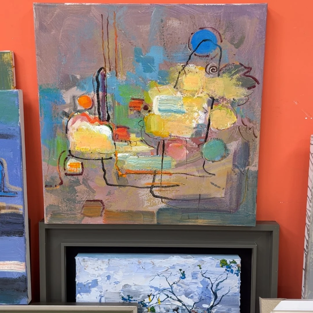 观***濤手工手绘精品油画50+60厘米
