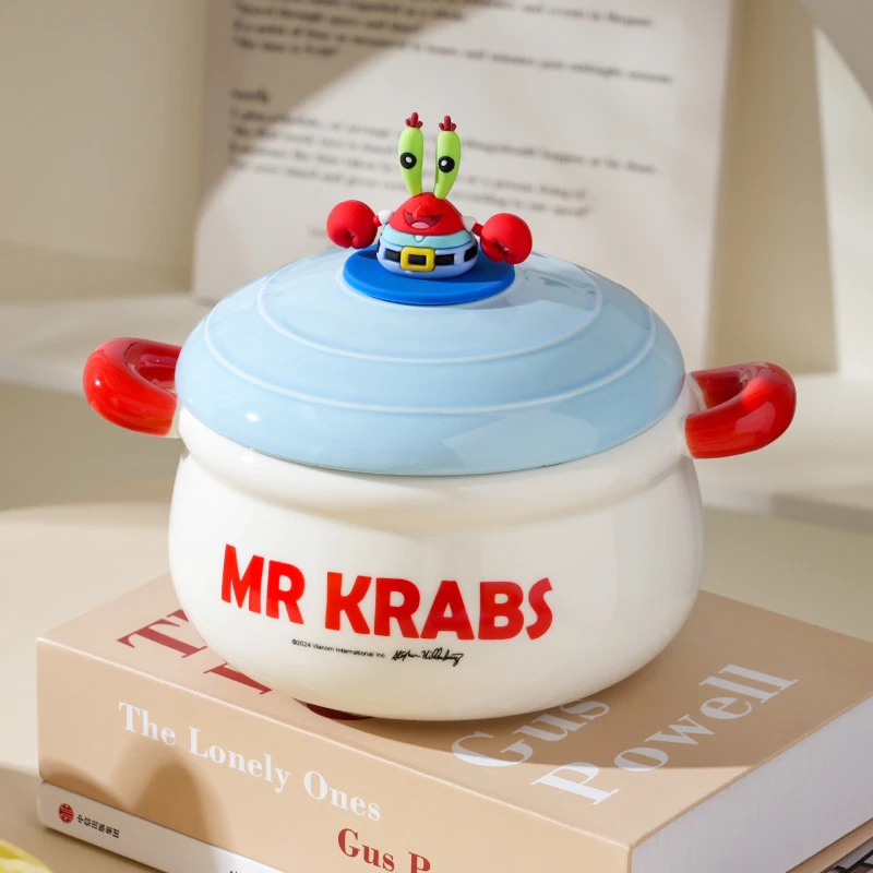 蟹老板陶瓷碗泡面碗 颜色规格随机 AL2