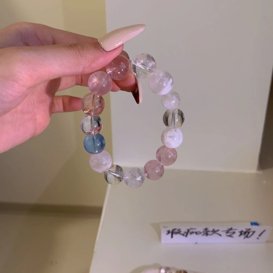 未镶嵌手串水晶现场定制手作多宝不退换