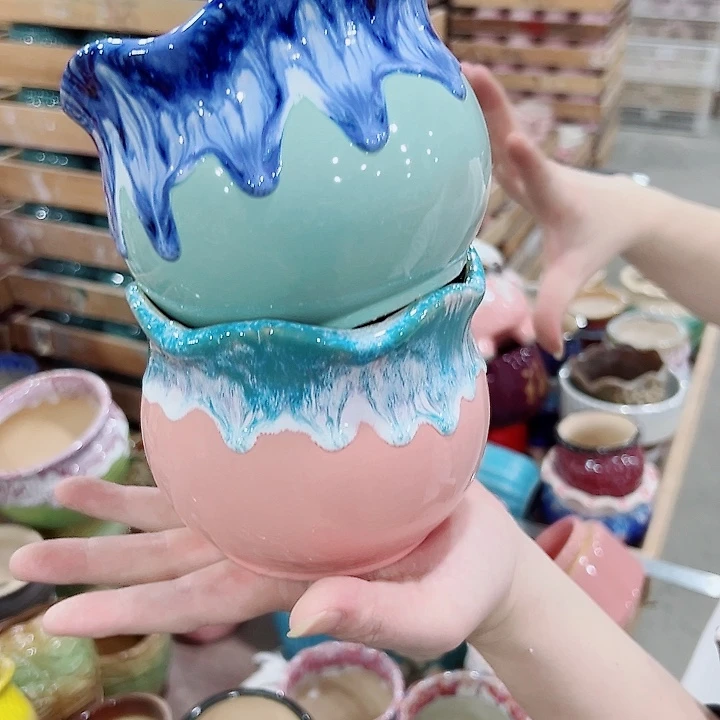 有孔，满10元发货多肉陶瓷花盆