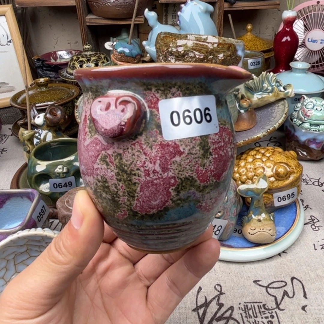 钧瓷杯子窑口自播原矿钧瓷