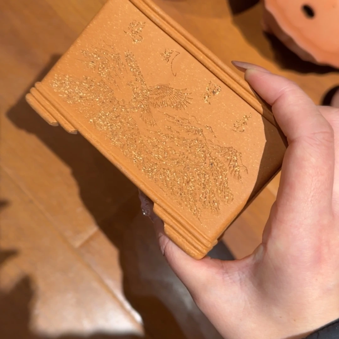 茶***艺紫砂花盆半手工制作