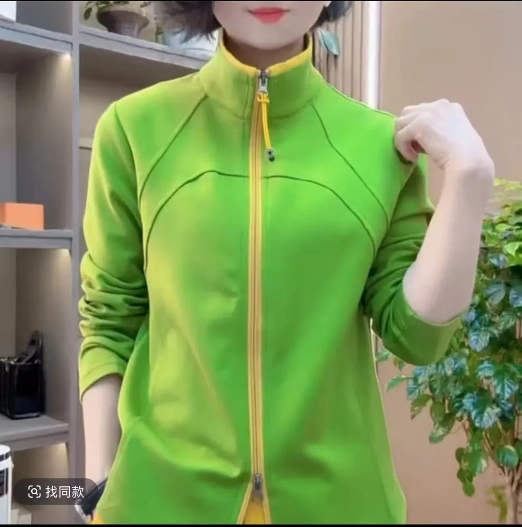 春季新款时尚百搭显瘦运动开衫上衣