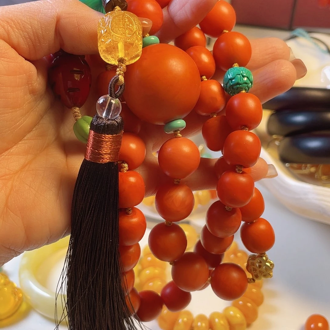 蜜蜡颈饰未镶嵌永***念项链