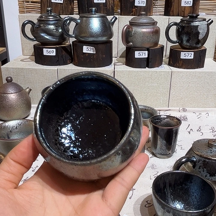 杯云南建水紫陶柴烧杯