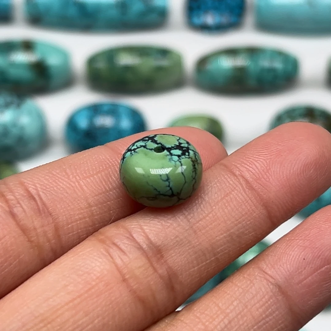 绿松石珠宝奇石未镶嵌是**见