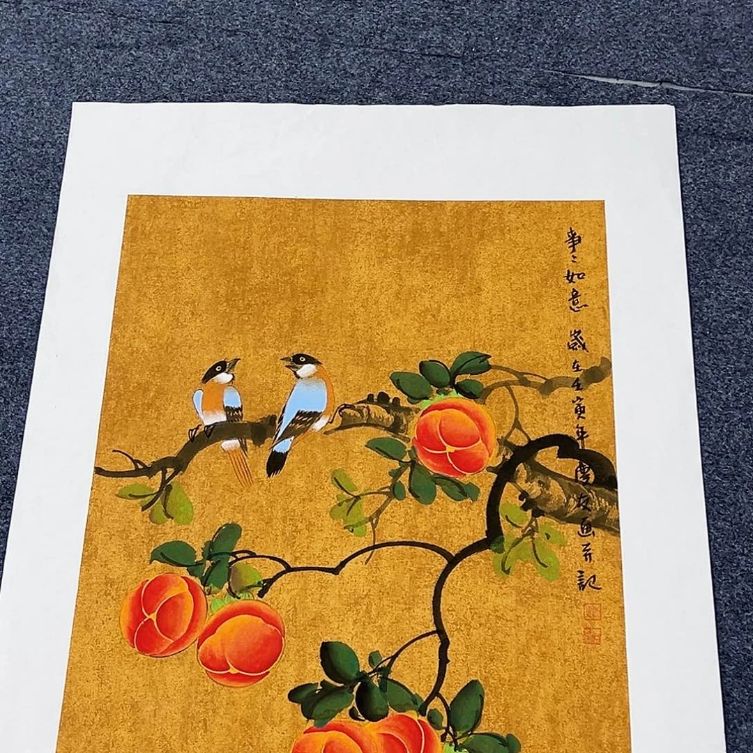 国画事事顺心如意万事如意