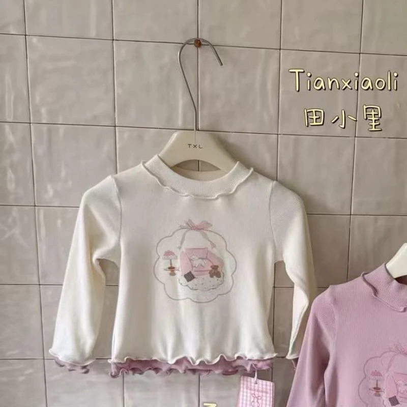 女宝秋冬磨毛打底上衣