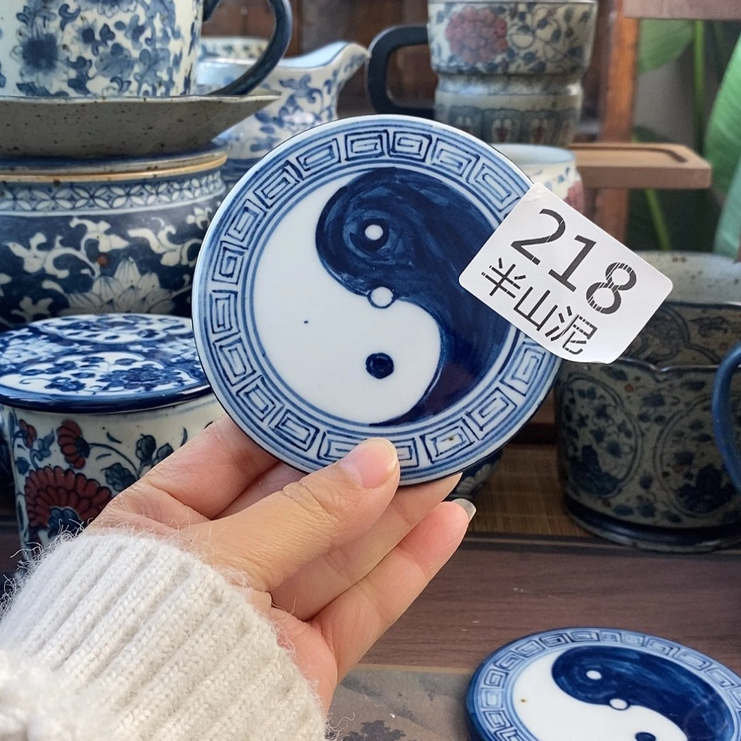 筱****陶手工手绘青花高温陶瓷