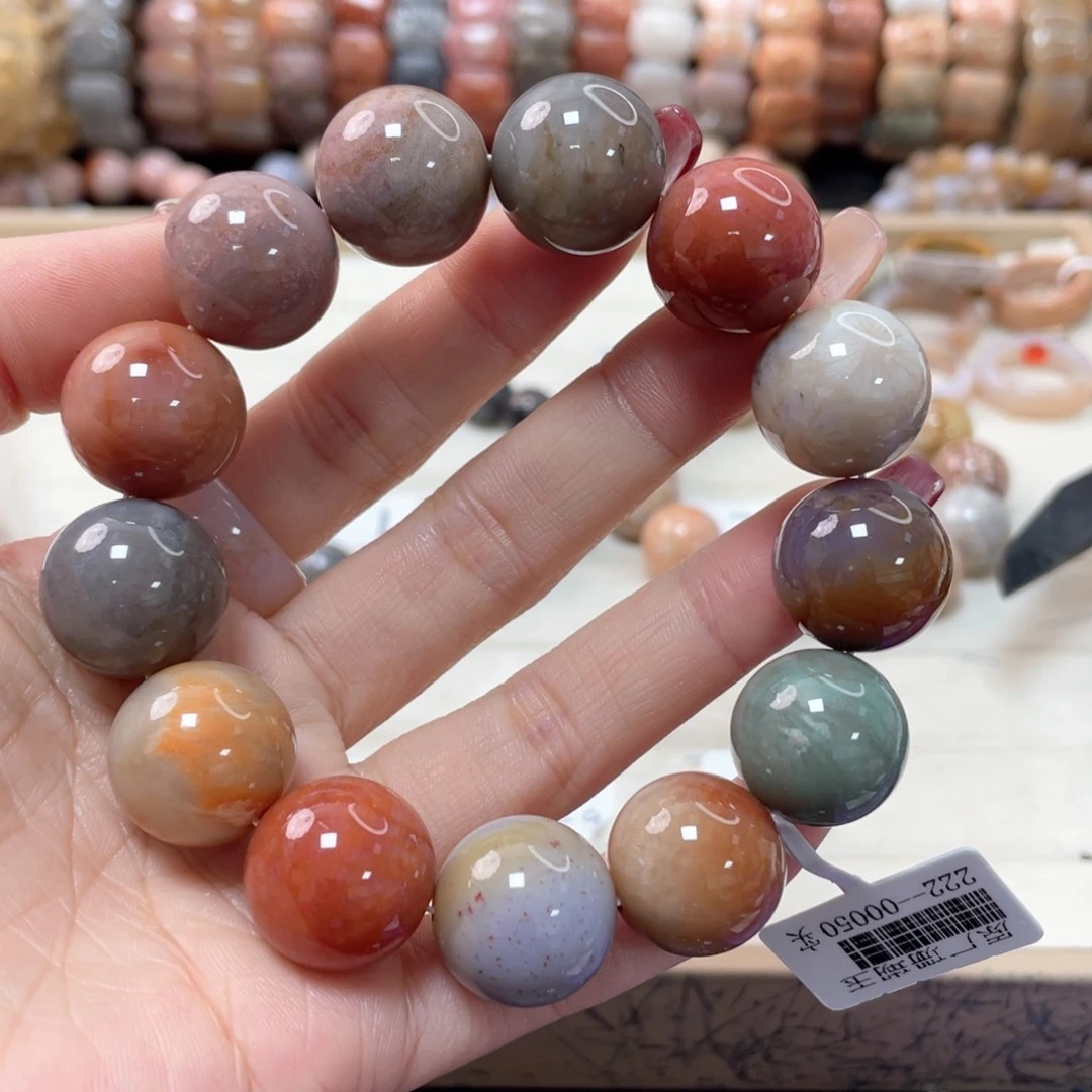 硅化珊瑚（珊瑚玉）手链未镶嵌迷****王928