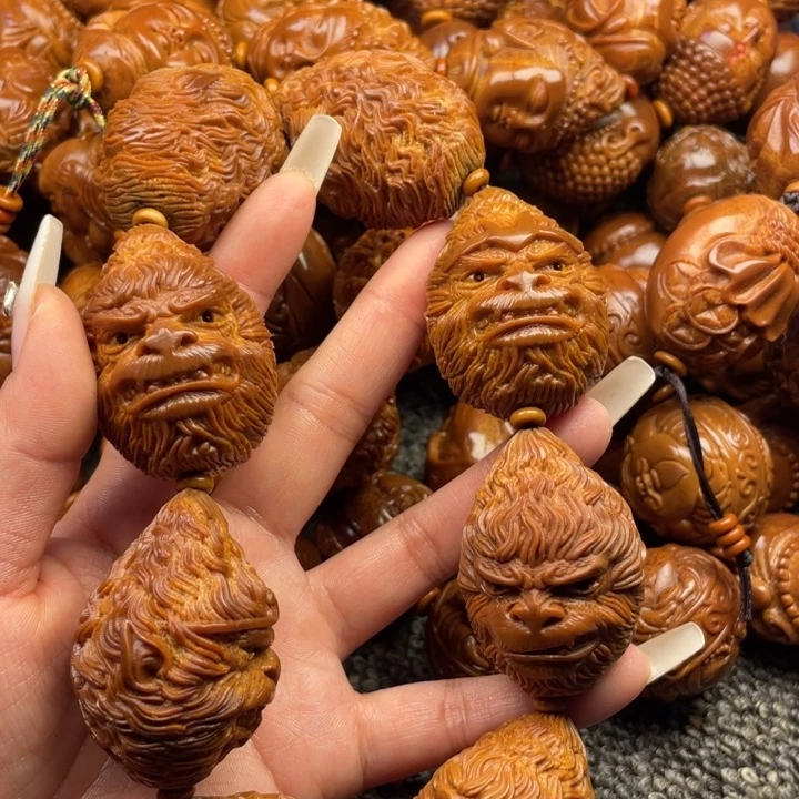 橄榄核吊坠闲**鹤橄榄核