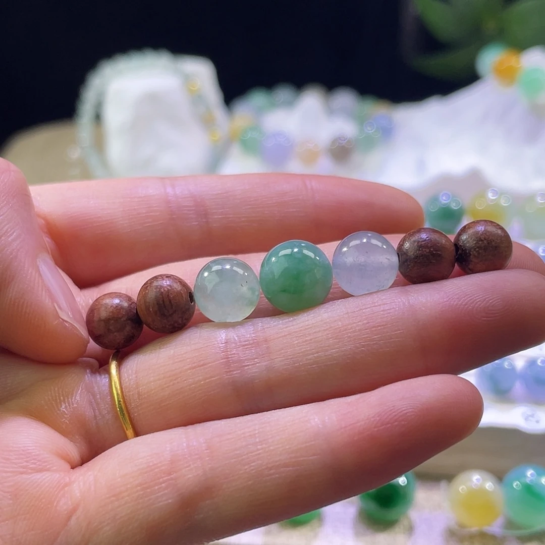 翡翠散珠一组打包买断福利 翡翠A散珠展示勿拍 卡9.3