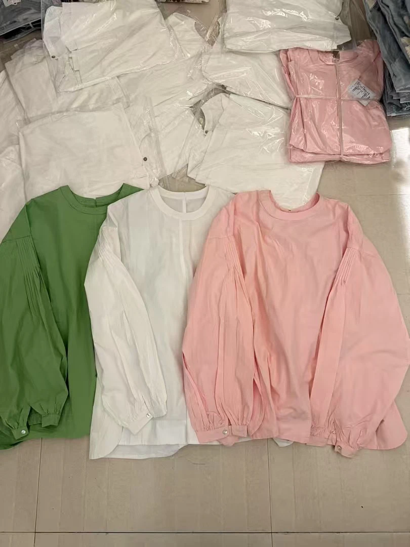 大象优选#86321设计感衬衫宽松简约百搭圆领