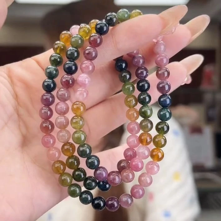 01751129碧玺/未镶嵌6mm+碧玺多圈多样性发货29