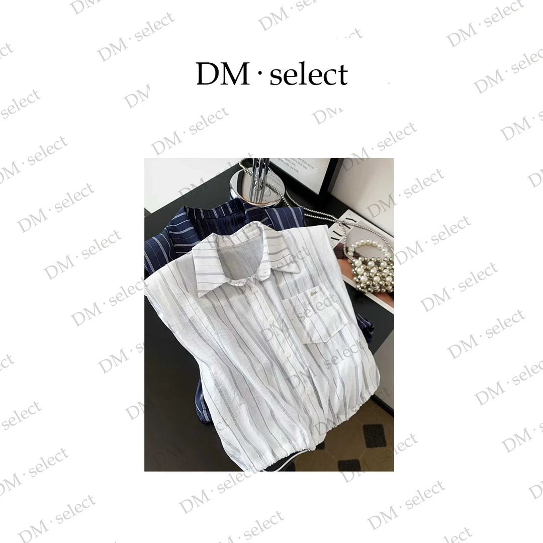 【2747】大漫甄选时尚竖条无袖小衬衫YYJ005533