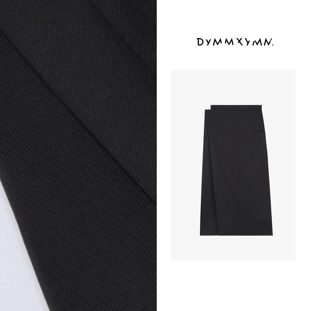 【DYMMXYMM】- 都市.夏款极简风通勤百搭时装羊毛半裙-5SSK61068