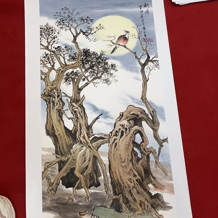 国画国画作品展示会上发表