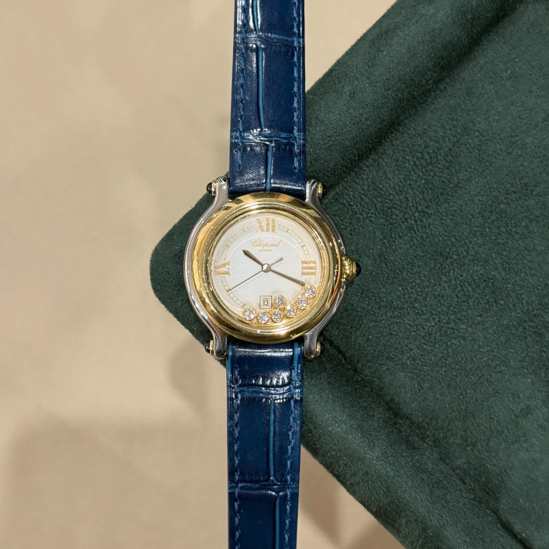 95新 Chopard/萧邦 快乐钻/七钻/石英/女表气质女士