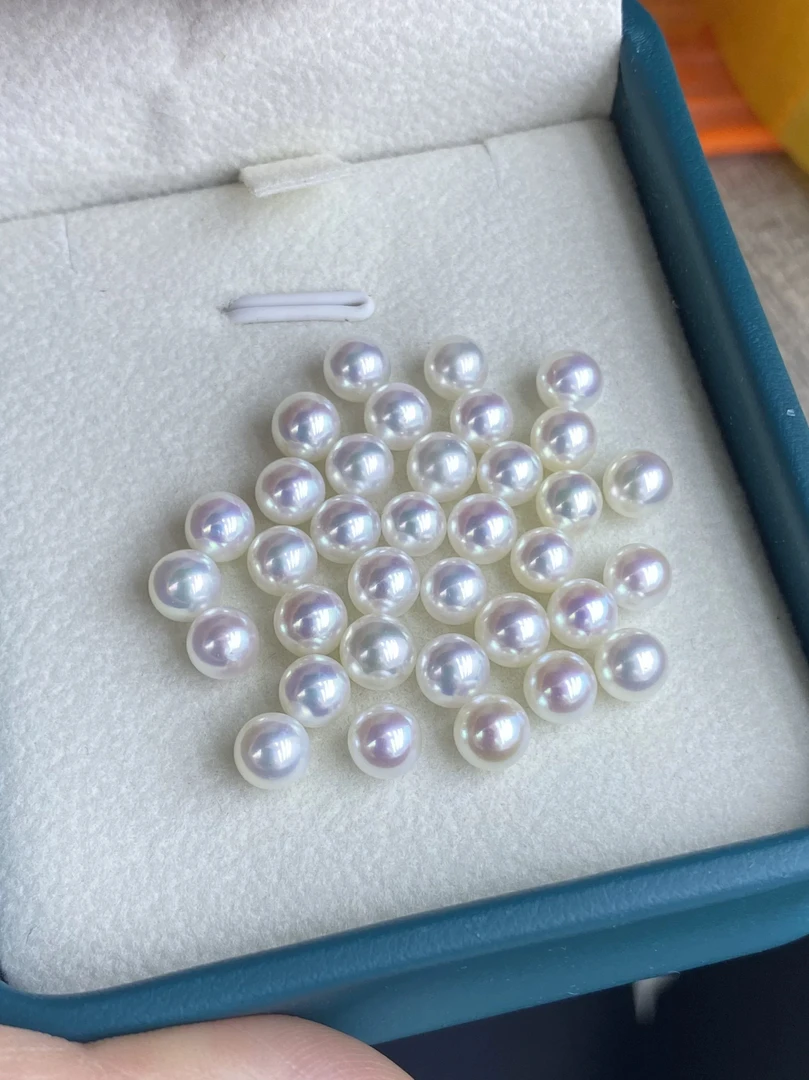 【颗粒珠福利】全孔淡水珍珠颗粒瑕疵珠做编制设计款/送进口弹力绳