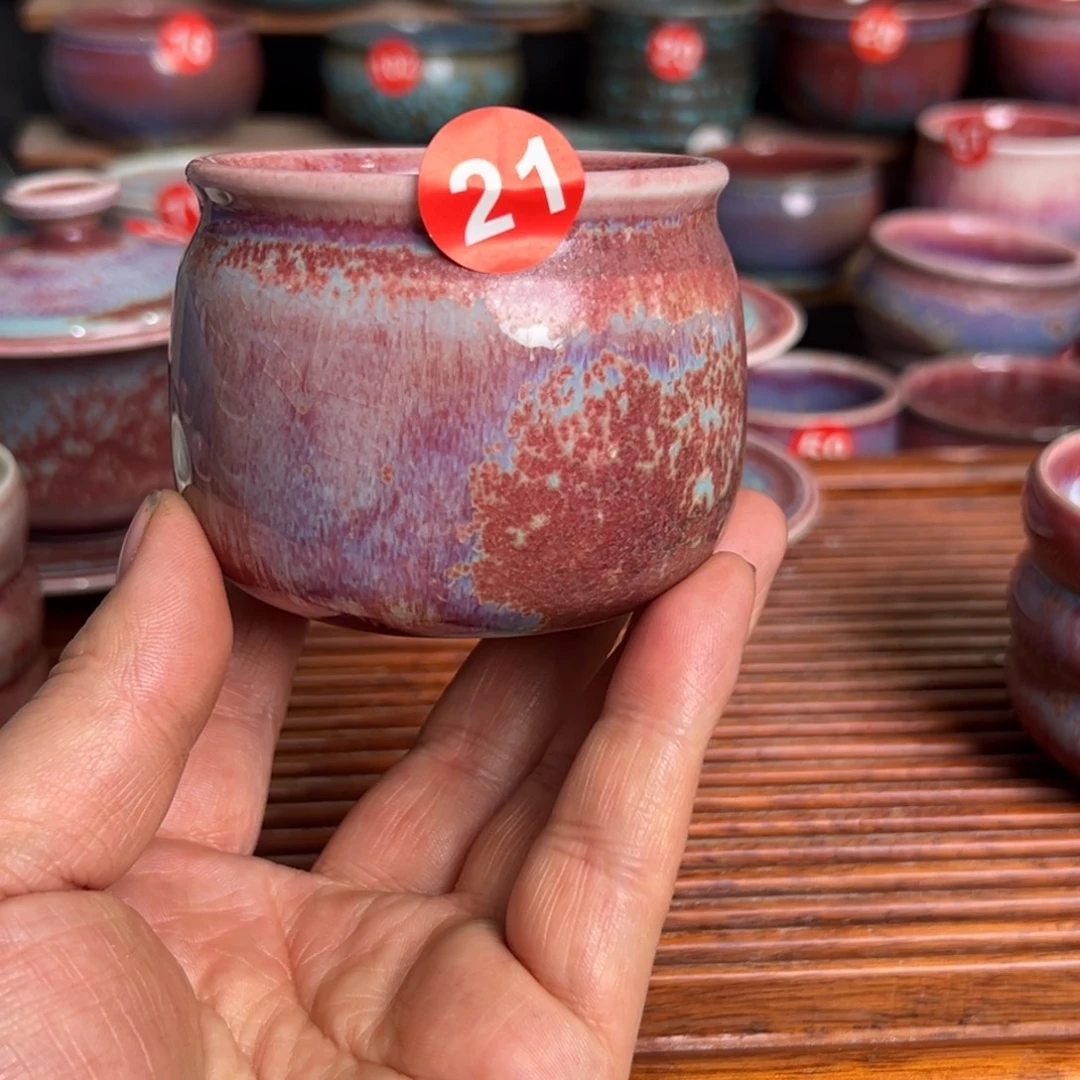 手工制作钧窑茶器