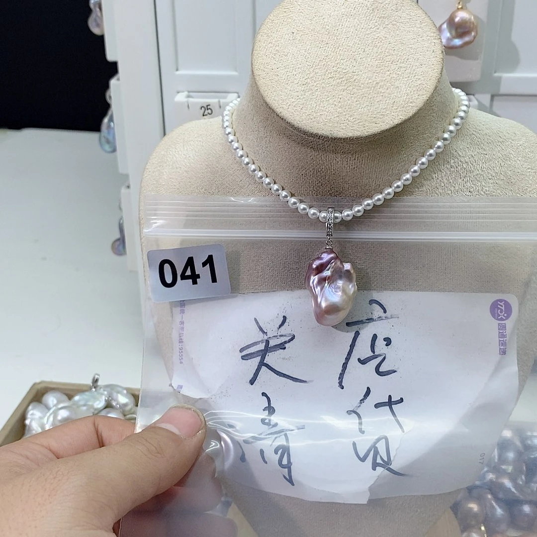 淡水珍珠颈饰合金