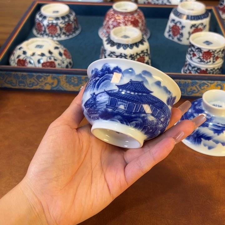 瓷片景德镇陶瓷手工手绘