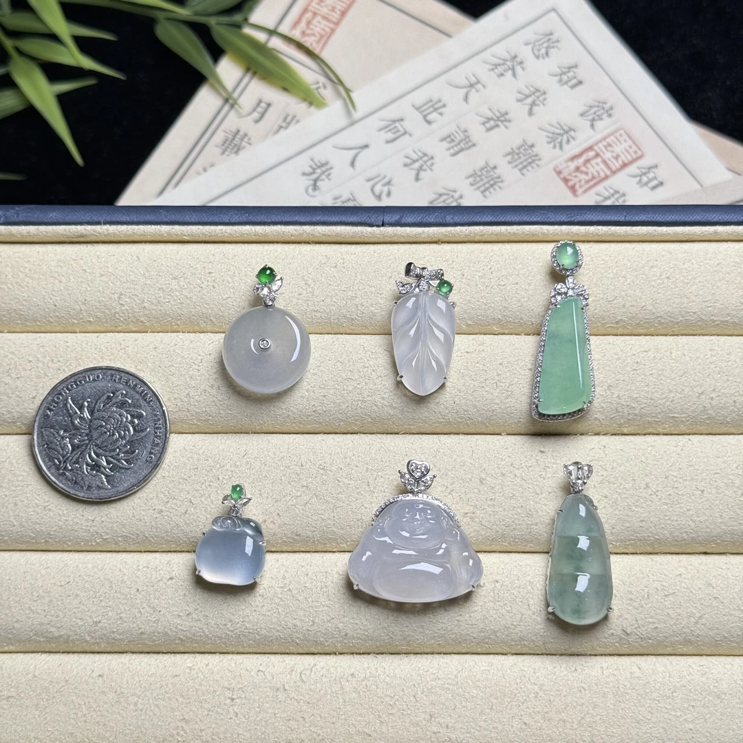 思懿珠宝 18K翡翠吊坠-4800-1-XMG-多样性发一