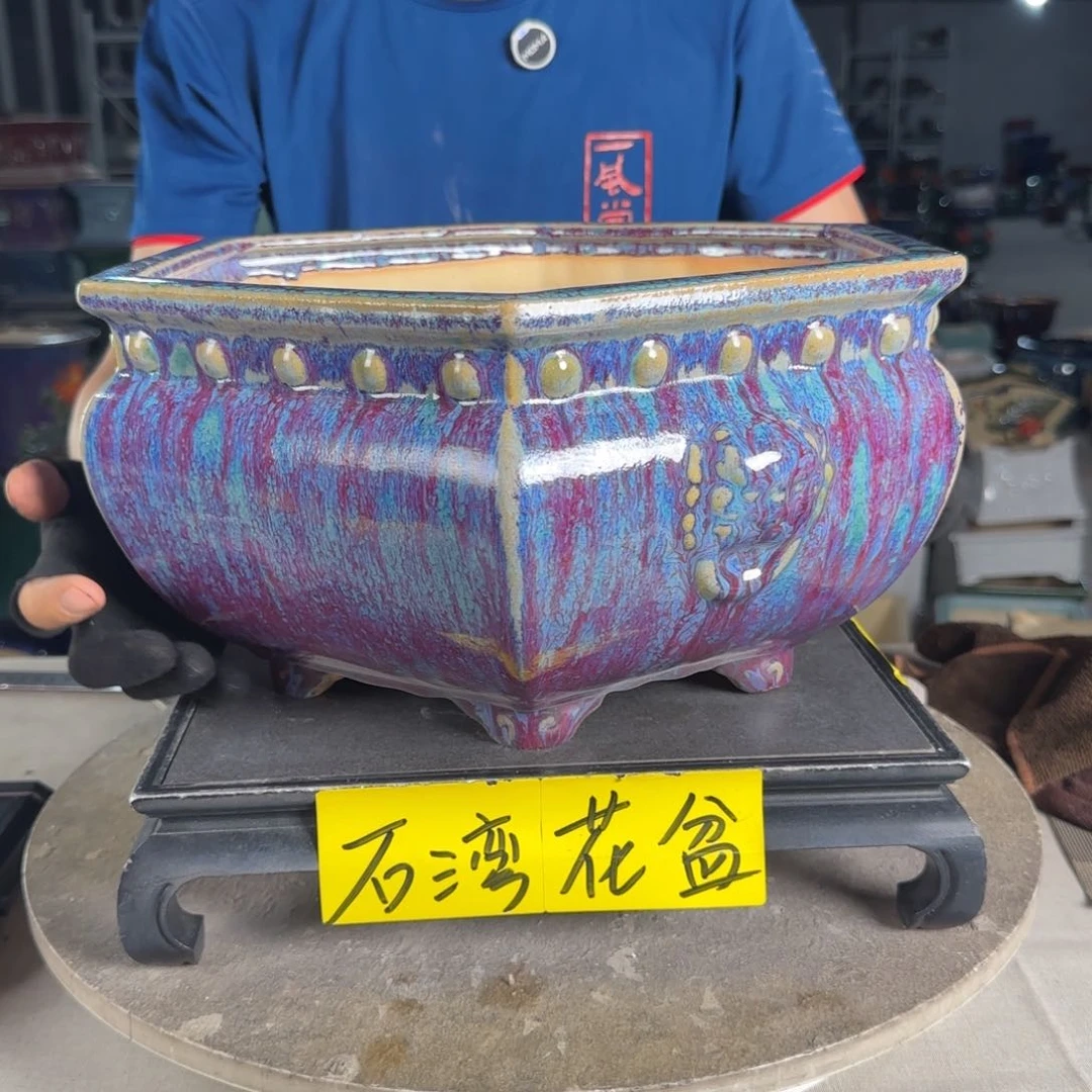 一风堂石湾花盆  内27*14微瑕253