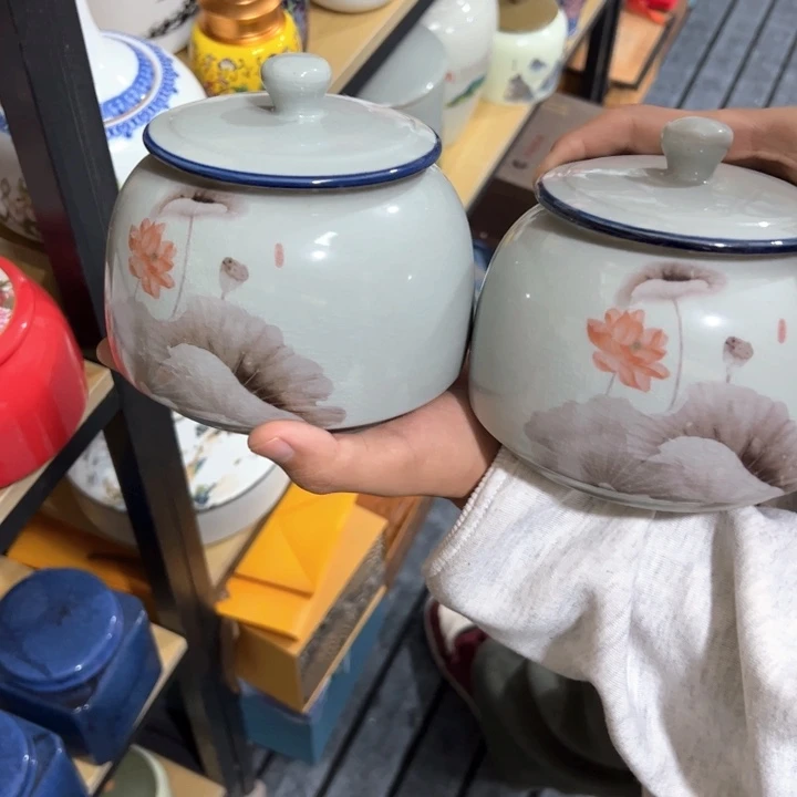 罐茶叶罐陶瓷家用储物罐