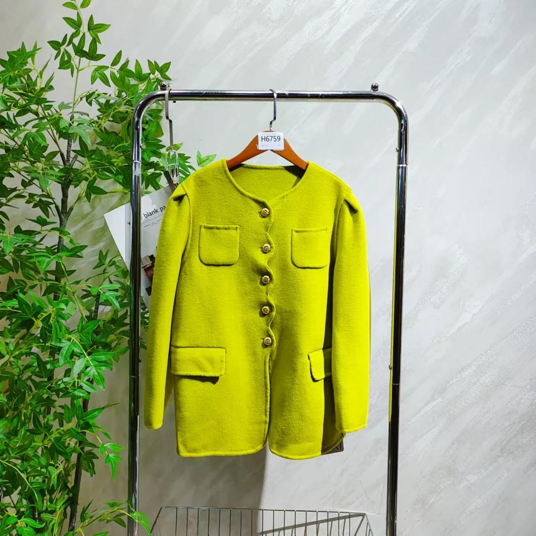 【H6759】 女士气质轻奢百搭大衣