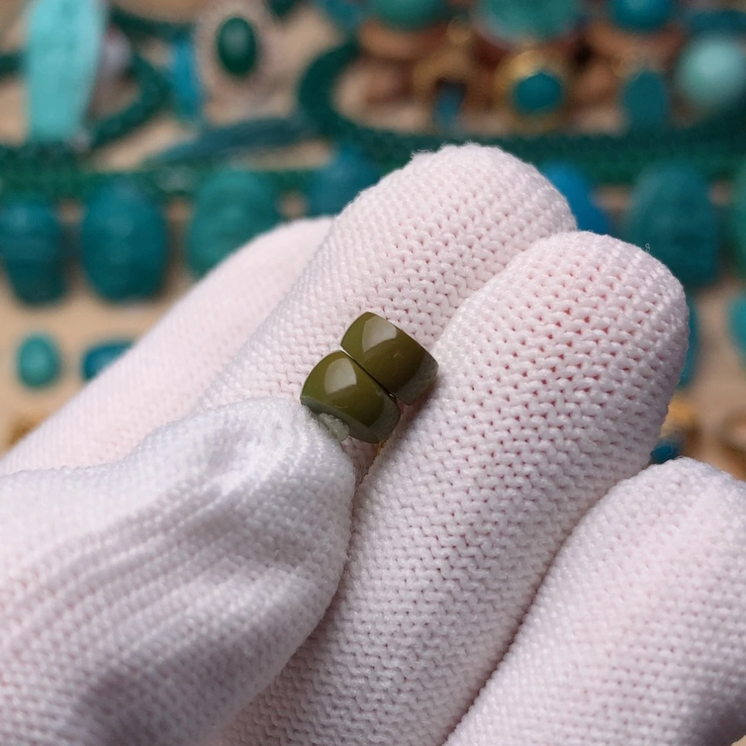 未镶嵌绿松石珠宝奇石7mm