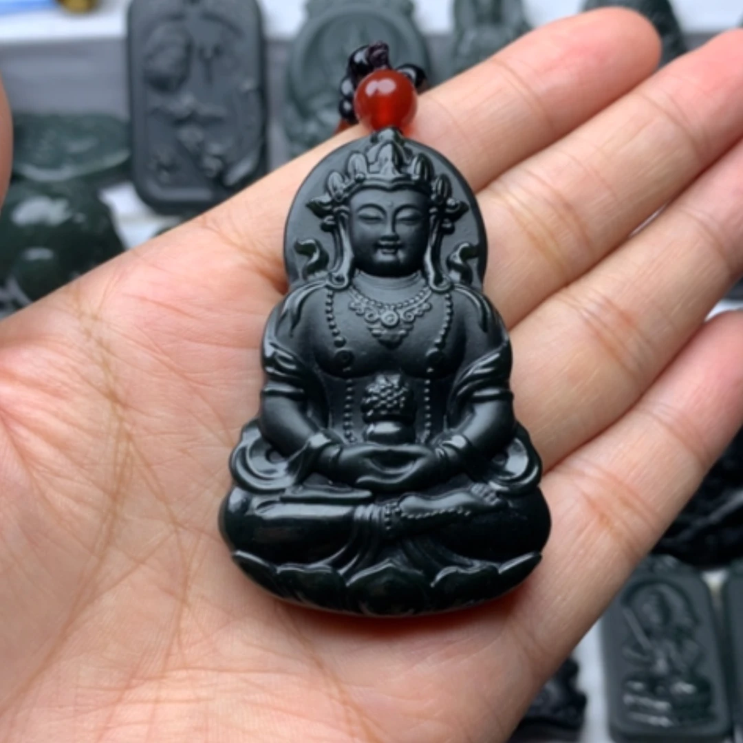 【闪购商品】颈饰未镶嵌和田玉双面雕刻