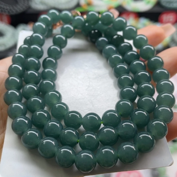 未镶嵌手链翡翠卡7:8