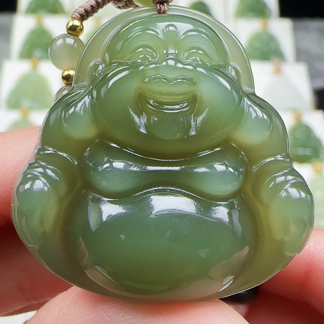 和田玉未镶嵌吊坠(赠链)