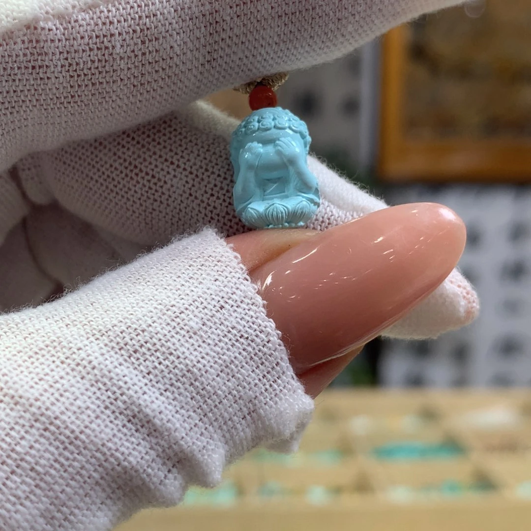 绿松石未镶嵌挂件