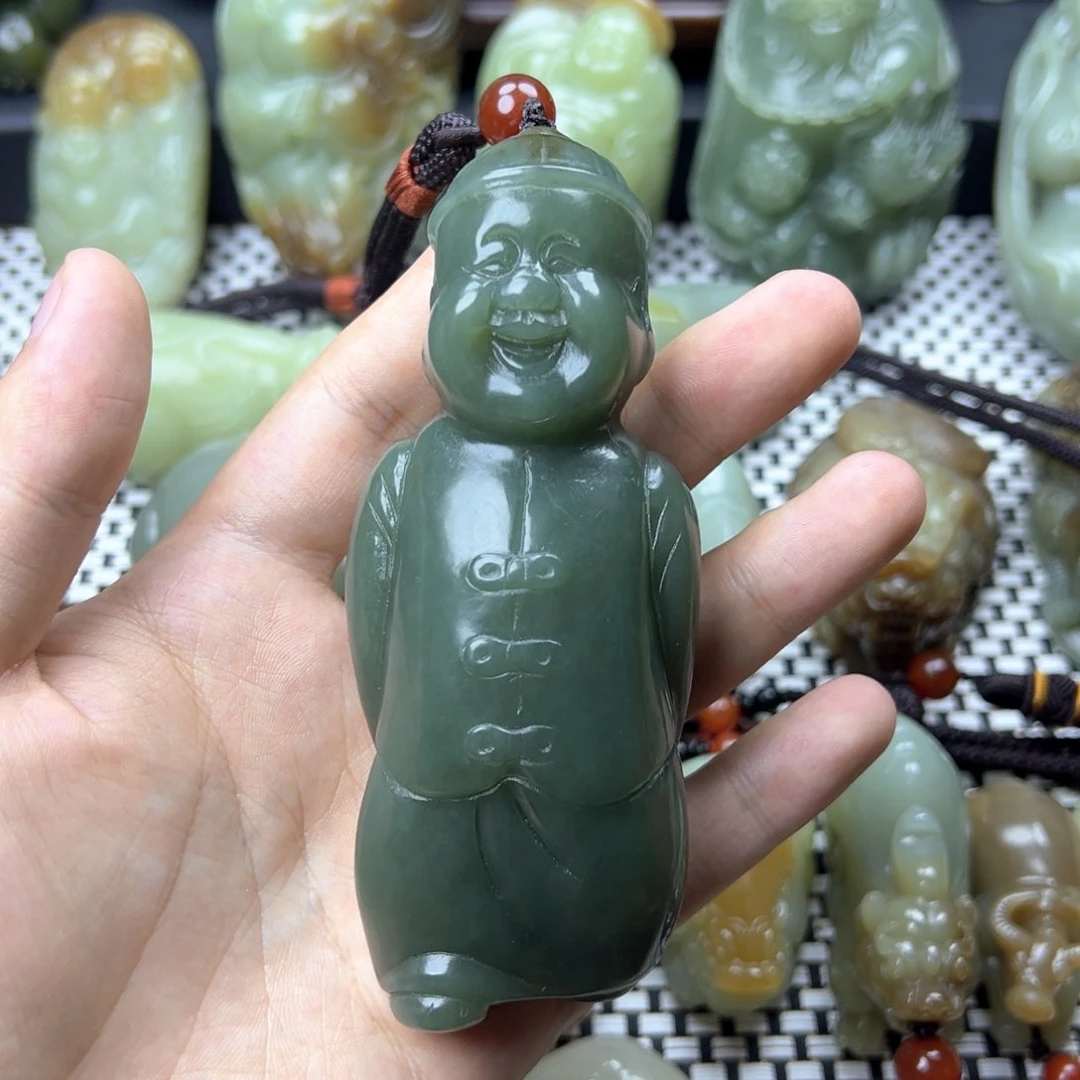 和田玉未镶嵌挂件